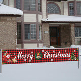 Large Merry Christmas Banner Sign Indoor Outdoor Wall Hanging Decor