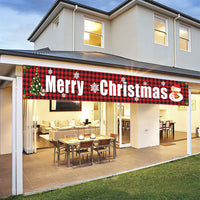 Large Merry Christmas Banner Sign Indoor Outdoor Wall Hanging Decor