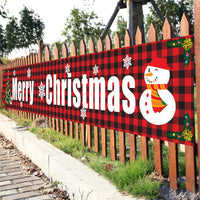 Large Merry Christmas Banner Sign Indoor Outdoor Wall Hanging Decor