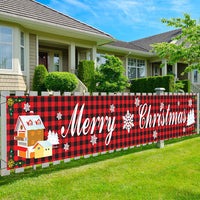 Large Merry Christmas Banner Sign Indoor Outdoor Wall Hanging Decor