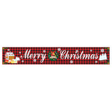 Large Merry Christmas Banner Sign Indoor Outdoor Wall Hanging Decor