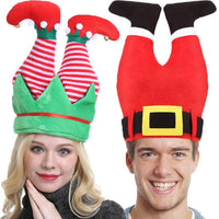 Funny Novelty Christmas Hat Xmas Party Upside Down Pants