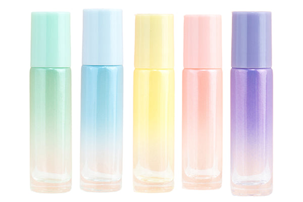 5Pcs 10ml Glass Essential Oil Roller Bottles