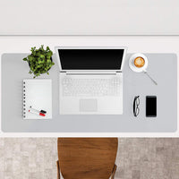 Large Double-Sided PU Leather Desk Pad Mouse Pad Extended Computer Keyboard Mat