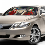 3D Digital Printing Car Window Sunshade Thickened Laser Film Composite PE Cotton Sunscreen Pad