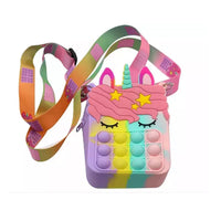 Unicorn Pop Fidget Toy Shoulder Bag for Kids