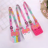 Unicorn Pop Fidget Toy Shoulder Bag for Kids