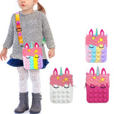 Unicorn Pop Fidget Toy Shoulder Bag for Kids