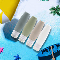 4 Pack Silicone Travel Bottle Set Refillable Toiletry Containers Leak Proof Squeezable and Portable Travel Bottles Set