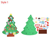 Wall Hanging DIY Felt Xmas Tree + 26Pc Detachable Ornaments Set