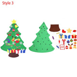 Wall Hanging DIY Felt Xmas Tree + 26Pc Detachable Ornaments Set