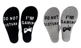 2 Pairs 'Do Not Disturb I'm Gaming' Socks