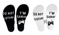 2 Pairs 'Do Not Disturb I'm Gaming' Socks