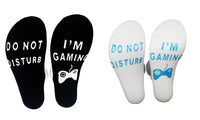 2 Pairs 'Do Not Disturb I'm Gaming' Socks