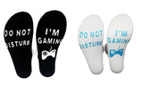 2 Pairs 'Do Not Disturb I'm Gaming' Socks