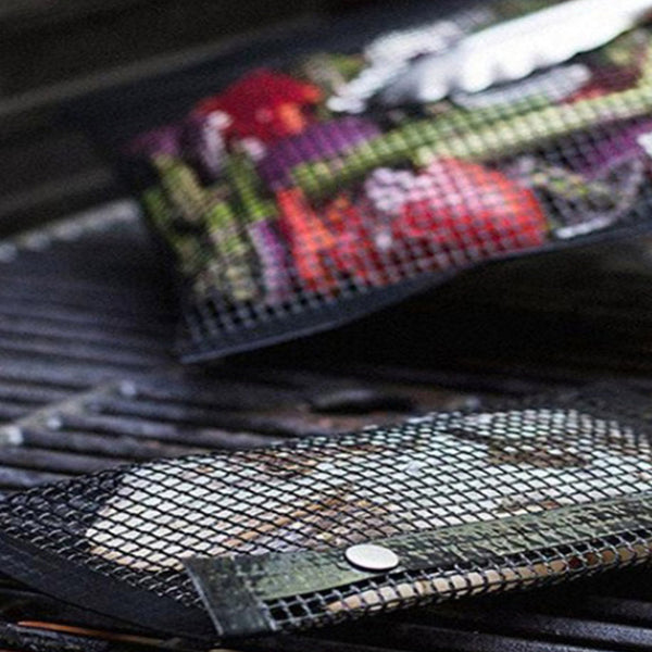 4Pcs BBQ Non-Stick Mesh Grilling Bags