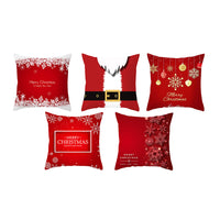2Pcs Christmas Decorative Square Pillow Case