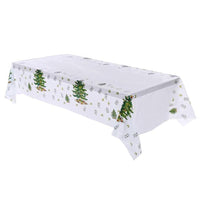 2Pcs Waterproof Oil-Proof Plastic Christmas Table Cover