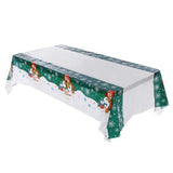 2Pcs Waterproof Oil-Proof Plastic Christmas Table Cover