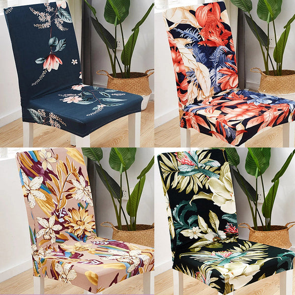 Stretchable Chair Covers Soft Chair Covers Flower Pattern Chair Protective Covers