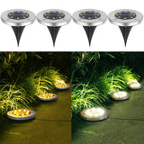 4 X LED Solar Power Lights Garden Ground Outdoor Lamps for Yard Fences Walkway Lawn