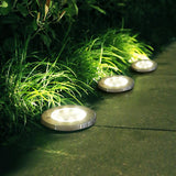 4 X LED Solar Power Lights Garden Ground Outdoor Lamps for Yard Fences Walkway Lawn