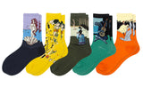 5Pairs Famous Art Socks