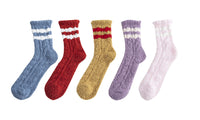 5Pairs Plush Slipper Socks