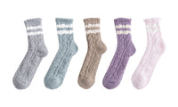 5Pairs Plush Slipper Socks