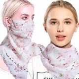 Flower Print Lightweight Scarf