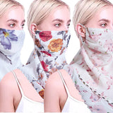 Flower Print Lightweight Scarf