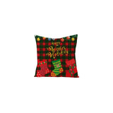 2Pcs Christmas Cotton Linen Pillowcase