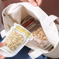 Set of 20pcs Mason Jar Ziplock Snack Food Storage Bags