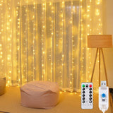 3 x 3m 300LED Curtain String Light Outdoor Indoor Party String Light Home Decoration String Light USB Fairy String Light