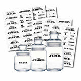 6 Sheets Pantry Labels Stickers Set for Kitchen Food Storage Containers 132 Pack