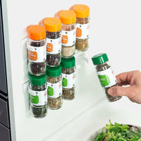 4pcs or 8pcs Spice Clips Organizer Adhesive Spice Bottle Storage Shelf Clip Rack Cabinet Door Spice Clips