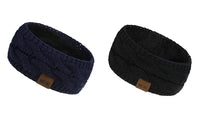 2Pcs Knitted Fleece-Lined Headband