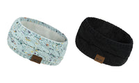 2Pcs Knitted Fleece-Lined Headband