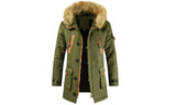 Men's Faux Fur Hooded Padded Jacket