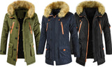 Men's Faux Fur Hooded Padded Jacket