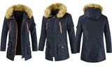 Men's Faux Fur Hooded Padded Jacket