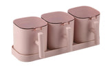 Set of 3 or 4 Seasoning Container Box