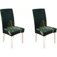 2Pcs Stretch Floral Printed Chair Covers