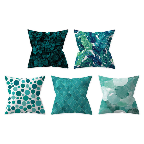 Aqua Turquoise Blue Cushion Cover