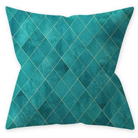 Aqua Turquoise Blue Cushion Cover