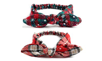 2Pcs Christmas Bowknot Headbands