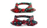 2Pcs Christmas Bowknot Headbands