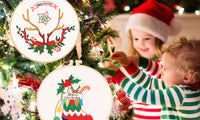 Christmas DIY Cross Stitch Embroidery Starter Kit Set for Beginners