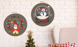 Christmas DIY Cross Stitch Embroidery Starter Kit Set for Beginners