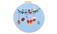 Christmas DIY Cross Stitch Embroidery Starter Kit Set for Beginners